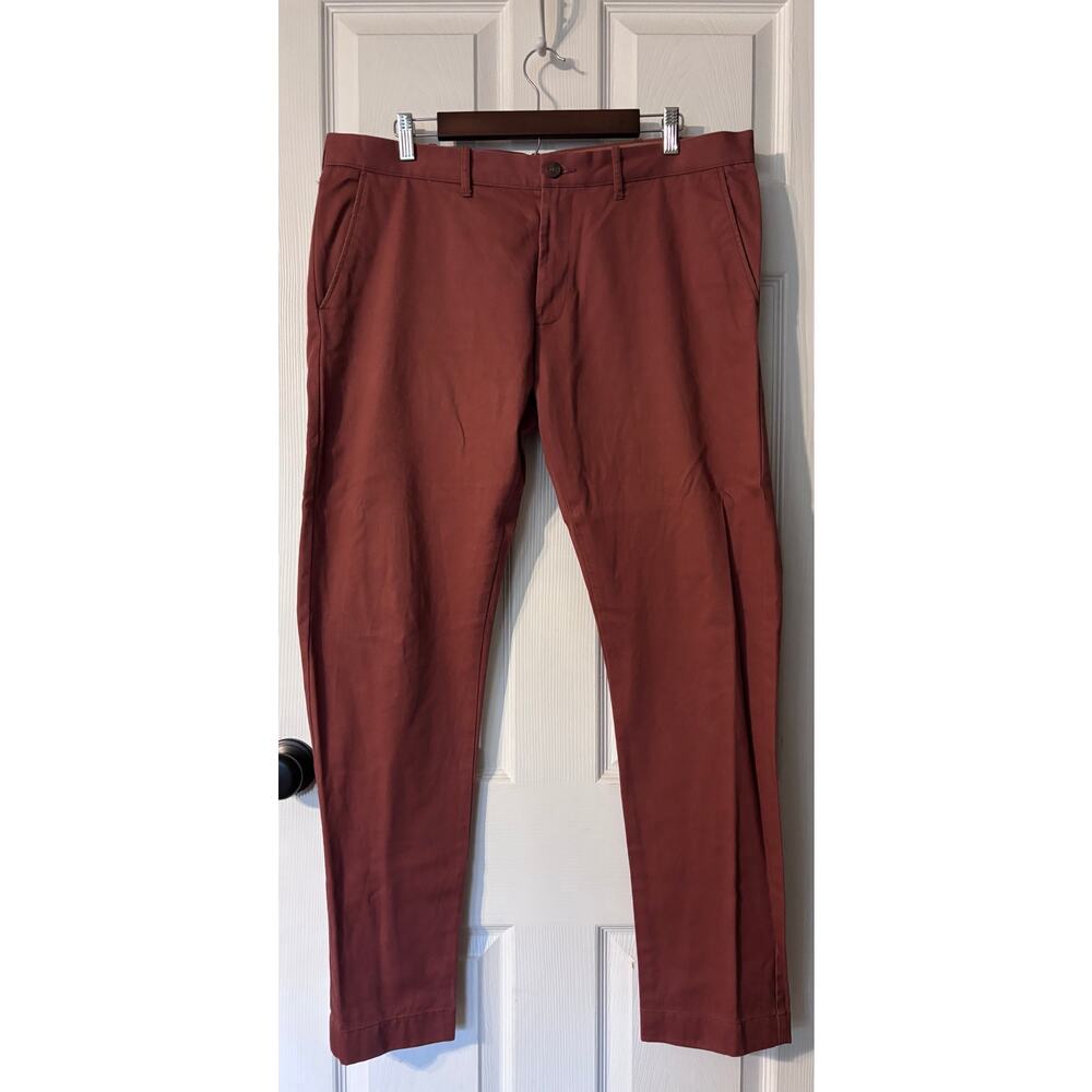 J.Crew Driggs Men's Chino Pants 36/32 Rust Red Orange